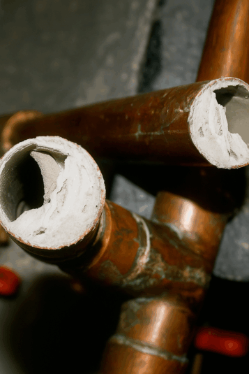 Limescale in pipes